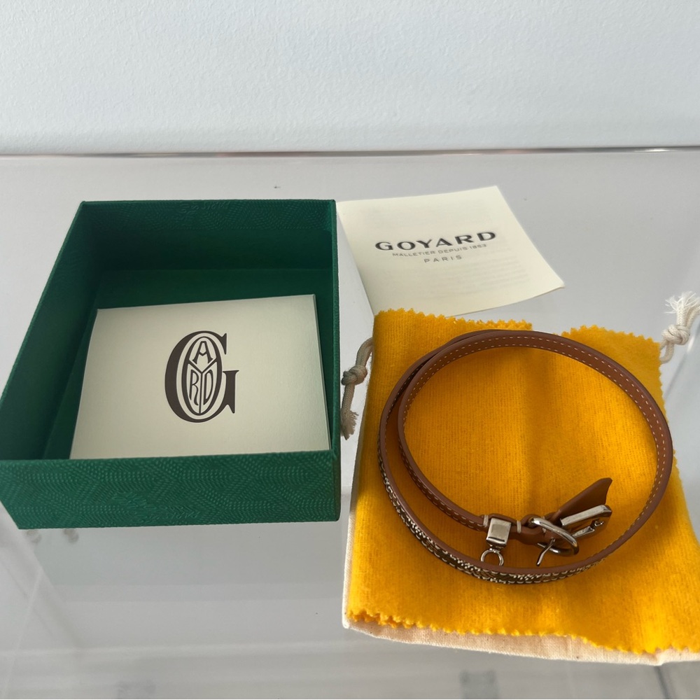 NIB Goyard Edmond Leather Bracelet